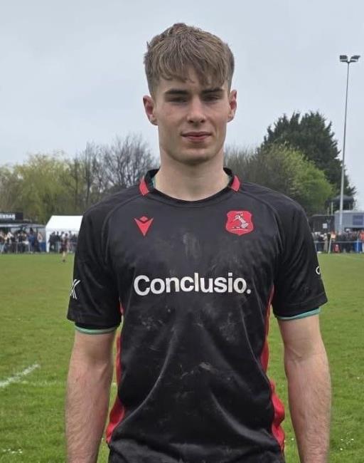 Deri playing for the Welsh Academicals XV Deri playing for the Welsh Academicals XV